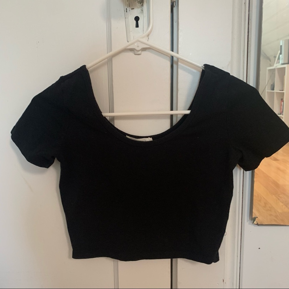 F21 Crop top black